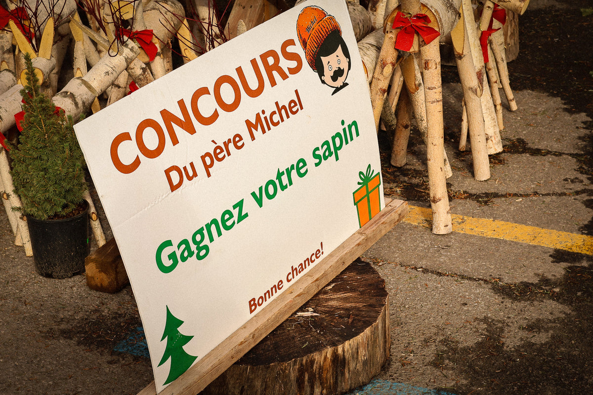 Père Michel Christmas giveaway at Jean-Talon Market