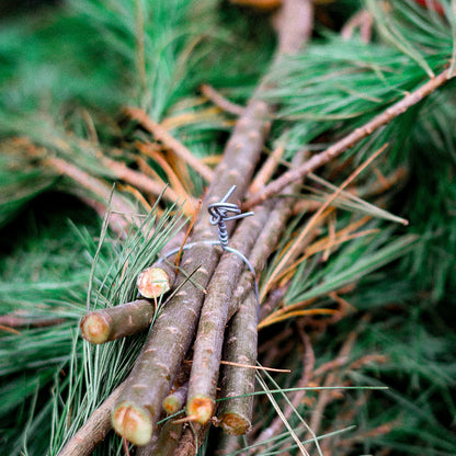 Freshly Cut Pine Branches Bundle